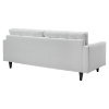 Empress Tufted Bonded Leather Sofa - White - EEI-1010-WHI