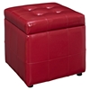 Volt Storage Tufted Ottoman - Red - EEI-1044-RED