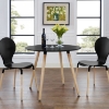 Track Circular Dining Table - Black - EEI-1055-BLK