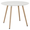 Track Circular Dining Table - White - EEI-1055-WHI