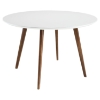 Platter White Dining Table - EEI-1064-WHI