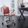 Fuse Leather Look Office Chair - Adjustable Height, Swivel, Armrest - EEI-1109