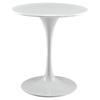 Lippa 28" Wood Top Dining Table - White - EEI-1115-WHI