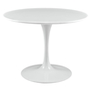 Lippa 40" Wood Top Dining Table - White - EEI-1117-WHI