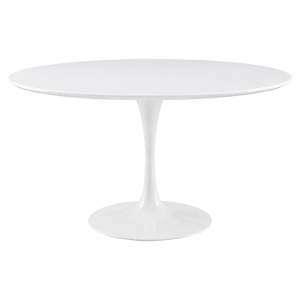 Lippa 54" Wood Top Dining Table - White 