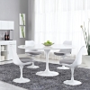 Lippa 60" Wood Top Dining Table - White - EEI-1120-WHI
