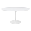 Lippa 60" Wood Top Dining Table - White - EEI-1120-WHI