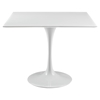 Lippa 36" Square Wood Top Dining Table - White - EEI-1124-WHI
