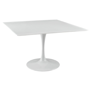 Lippa 47" Square Wood Top Dining Table - White 