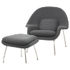Womb Chair and Ottoman - Saarinen Inspired - EEI-113