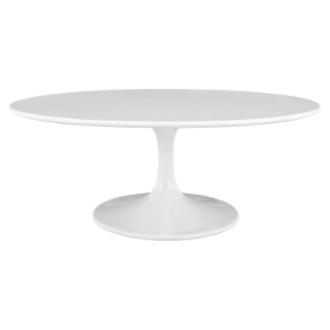 Lippa 42" Oval Shaped Coffee Table - Wood Top 
