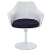 Lippa Saarinen Inspired White Armchair - EEI-116