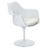 Lippa Saarinen Inspired White Armchair - EEI-116