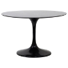 Saturn Round Dining Table - Black - EEI-11X-BLK