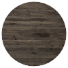 Drive Wood Top Dining Table - Round, Pedestal, Brown - EEI-1197-BRN-SET