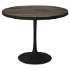 Drive Wood Top Dining Table - Round, Pedestal, Brown - EEI-1197-BRN-SET