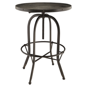 Sylvan Wood Top Bar Table - Round, Black 