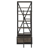 Velocity Wood Bookshelf - Brown - EEI-1211-BRN-SET