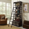 Velocity Wood Bookshelf - Brown - EEI-1211-BRN-SET