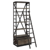 Velocity Wood Bookshelf - Brown - EEI-1211-BRN-SET