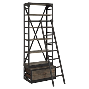 Velocity Wood Bookshelf - Brown 