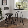 Procure Wood Bar Stool - Black - EEI-1212-BLK