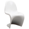 Slither Plastic Kids Chair - White - EEI-123K-WHI