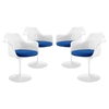 Lippa Dining Armchair - Pedestal Base, Swivel (Set of 4) - EEI-1260