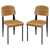 Cabin Dining Side Chair - Walnut (Set of 2) - EEI-1262-WAL