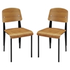 Cabin Dining Side Chair - Walnut (Set of 2) - EEI-1262-WAL