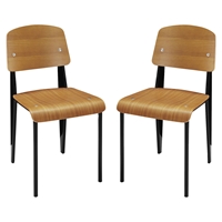 Cabin Dining Side Chair - Walnut (Set of 2)