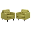 Empress Upholstered Armchair - Tufted (Set of 2) - EEI-1283