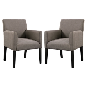 Chloe Upholstery Armchair - Gray (Set of 2) 
