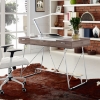 Panel 3 Drawers Office Desk - Birch - EEI-1321-BIR