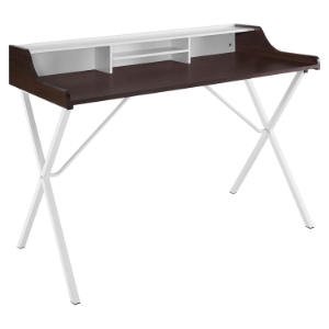 Bin Rectangular Office Desk - Cherry 