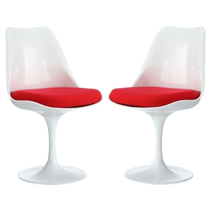 Lippa Dining Side Chair - Red (Set of 2) 