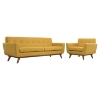 Engage 2 Pieces Armchair and Sofa - Tufted - EEI-1344