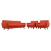 Engage 3 Pieces Armchair and Sofa - Tufted - EEI-1345