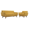 Engage 2 Pieces Armchair and Loveseat - Tufted - EEI-1346
