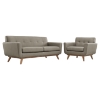 Engage 2 Pieces Armchair and Loveseat - Tufted - EEI-1346