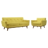 Engage 2 Pieces Armchair and Loveseat - Tufted - EEI-1346