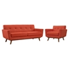 Engage 2 Pieces Armchair and Loveseat - Tufted - EEI-1346