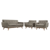 Engage 3 Pieces Armchair and Loveseat - Tufted - EEI-1347