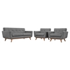 Engage 3 Pieces Armchair and Loveseat - Tufted - EEI-1347
