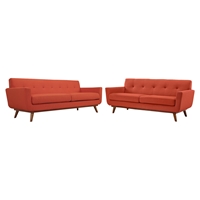 Engage 2 Pieces Loveseat and Sofa - Tufted