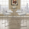 Garner Upholstery Bar Stool - White (Set of 4) - EEI-1365-WHI