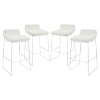 Garner Upholstery Bar Stool - White (Set of 4) - EEI-1365-WHI