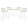 Garner Upholstery Bar Stool - White (Set of 4) - EEI-1365-WHI