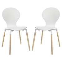 Path Dining Chair - White (Set of 2)