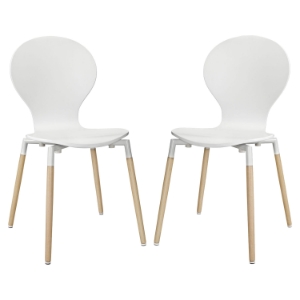 Path Dining Chair - White (Set of 2) 